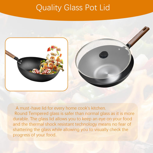 13 Inch Clear Tempered Glass Pan Lid M816
