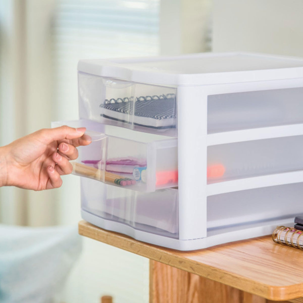 Wide 3-Drawer Storage Unit 4-Pack X28059