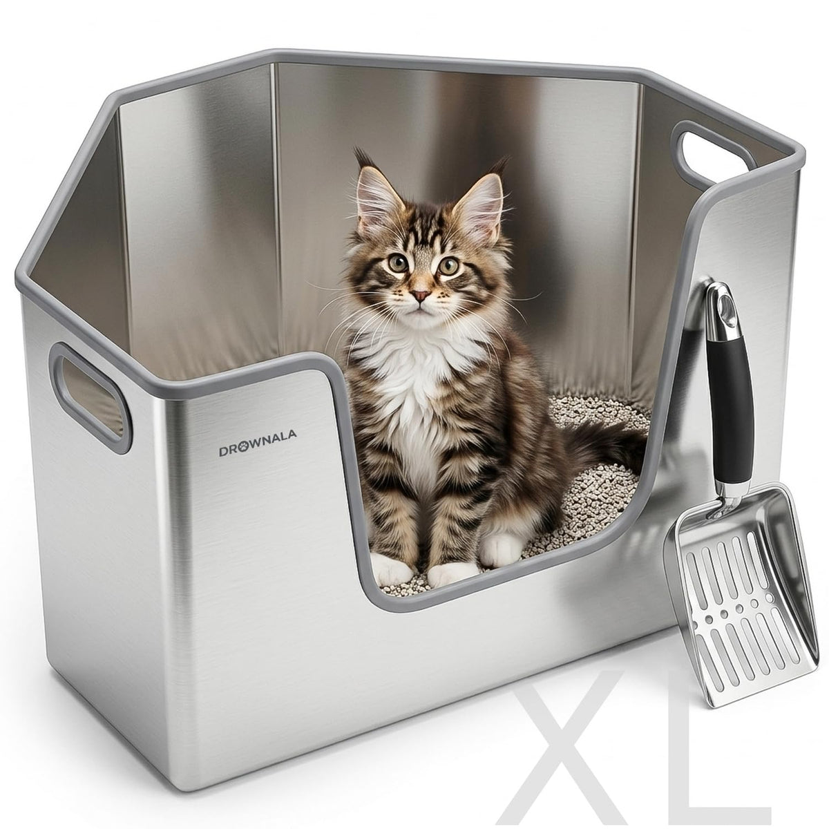 Stainless Steel Cat Litter Box W282