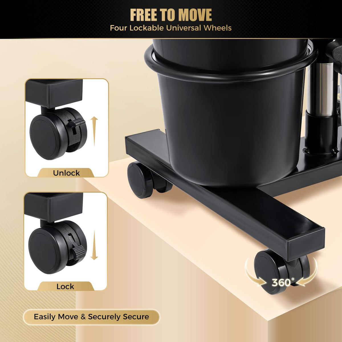 Portable Shampoo Bowl with Electric Pump and 4 Wheels B8108