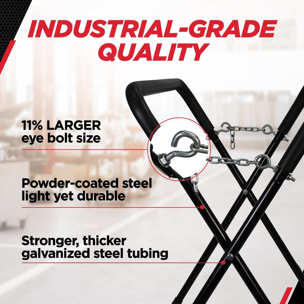 Heavy Duty Folding Stand, 32"-42" Adjustable Height C653