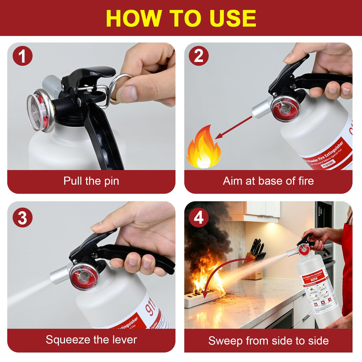2 Pack 2.5lb ABC Fire Extinguishers L30464