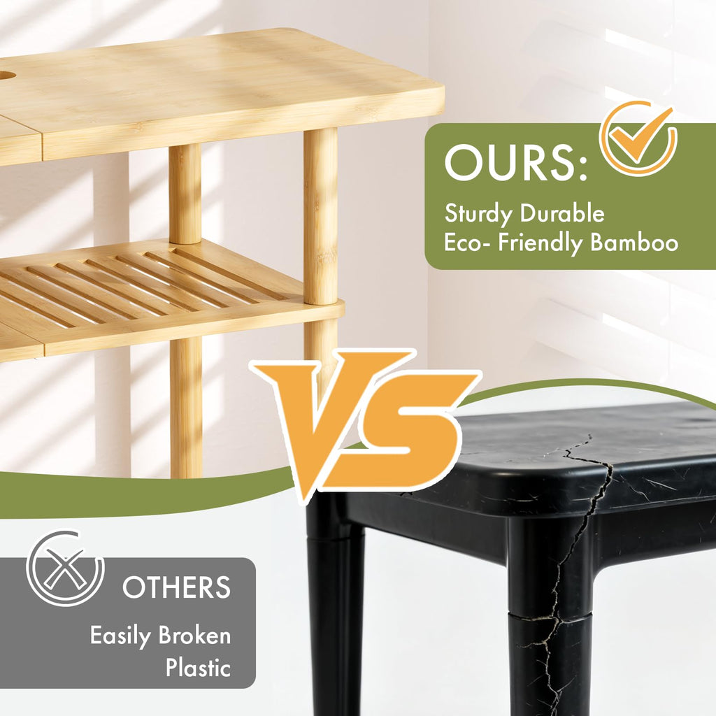 Bamboo 3-Tier TV Stand for up to 32 Inch B661
