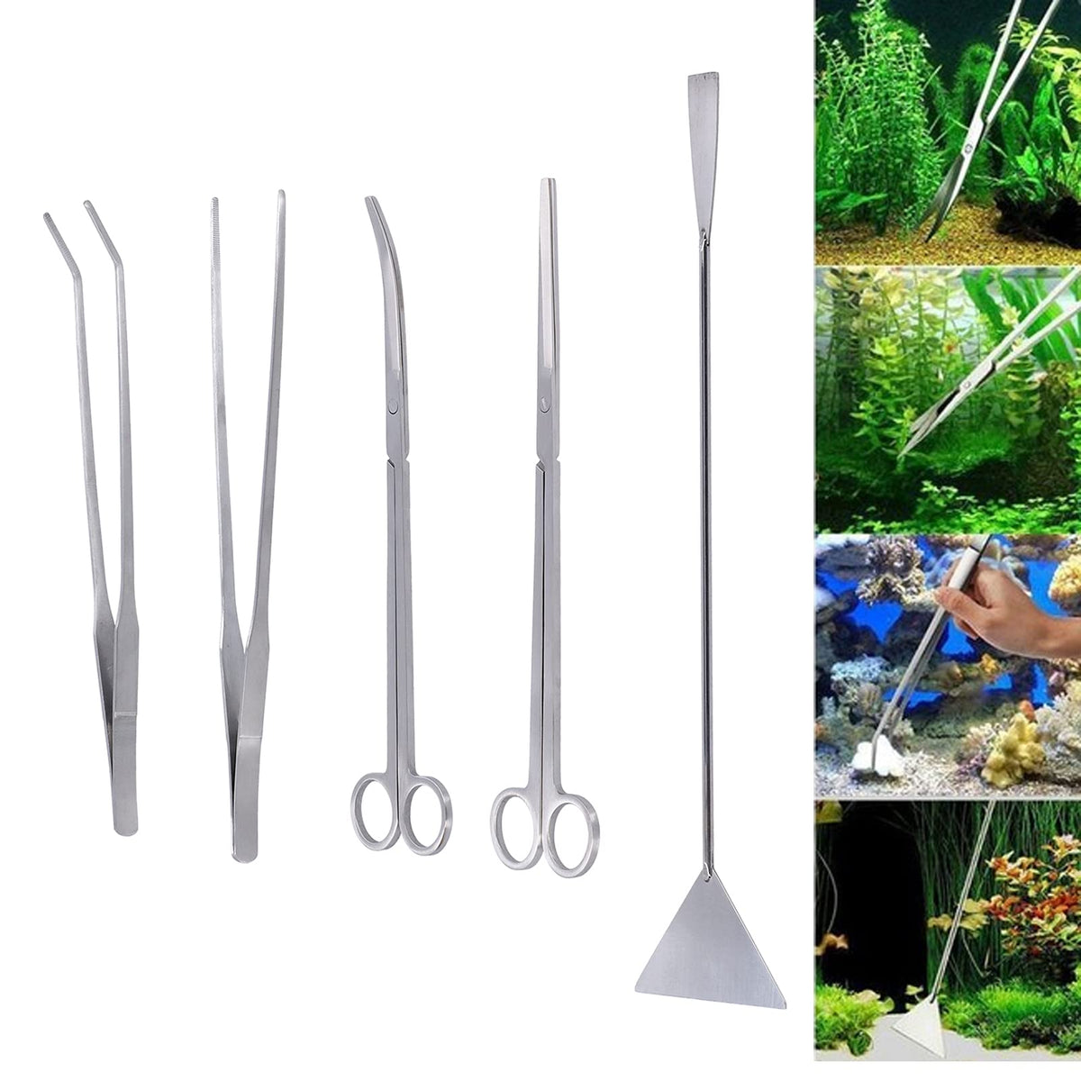 5-in-1 Stainless Steel Aquarium Maintenance Kit G62689