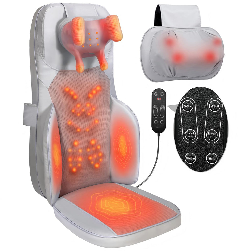 Grey Back Massager with Heat R3941