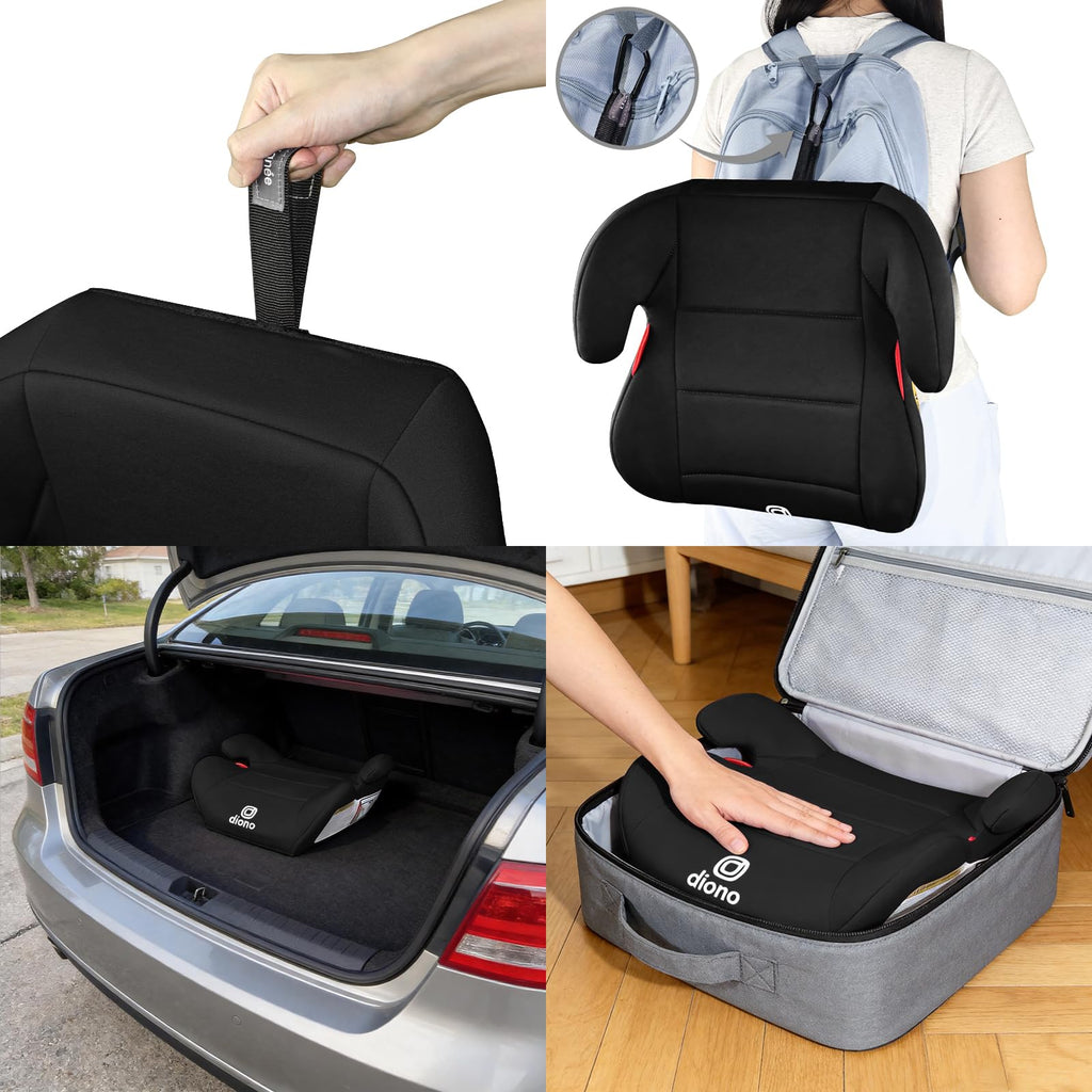 Black Backless Booster Car Seat, Pack of 2 J913682