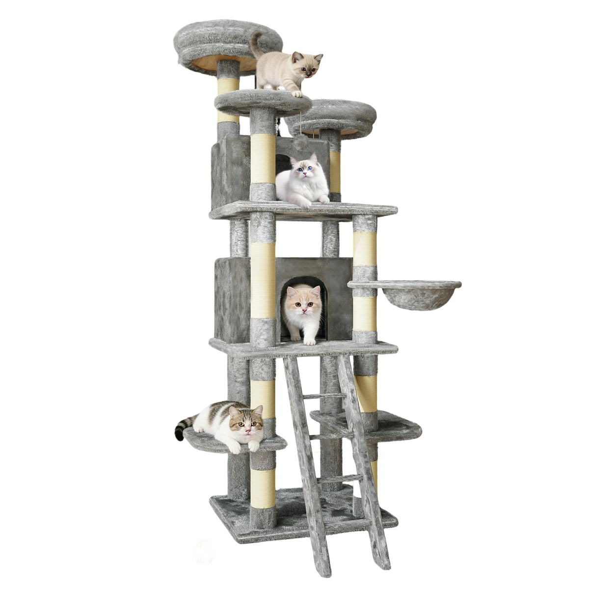 72 inch Cat Tree with Scratching Posts G2537