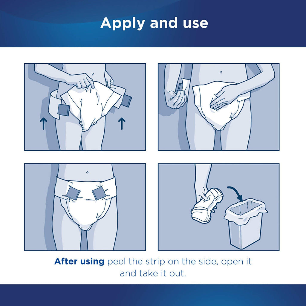 Adult Incontinence Briefs Medium Heavy Absorbency 96ct Case X38710
