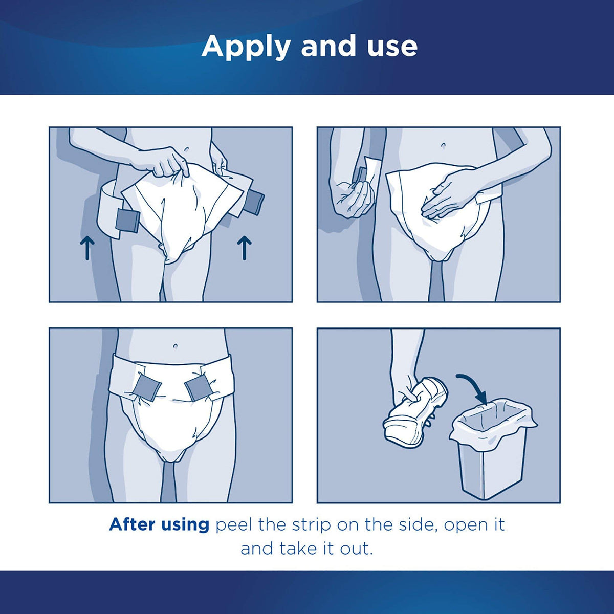 Adult Incontinence Briefs Medium Heavy Absorbency 96ct Case X38710