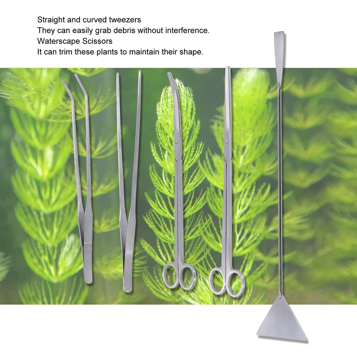 5-in-1 Stainless Steel Aquarium Maintenance Kit G62689
