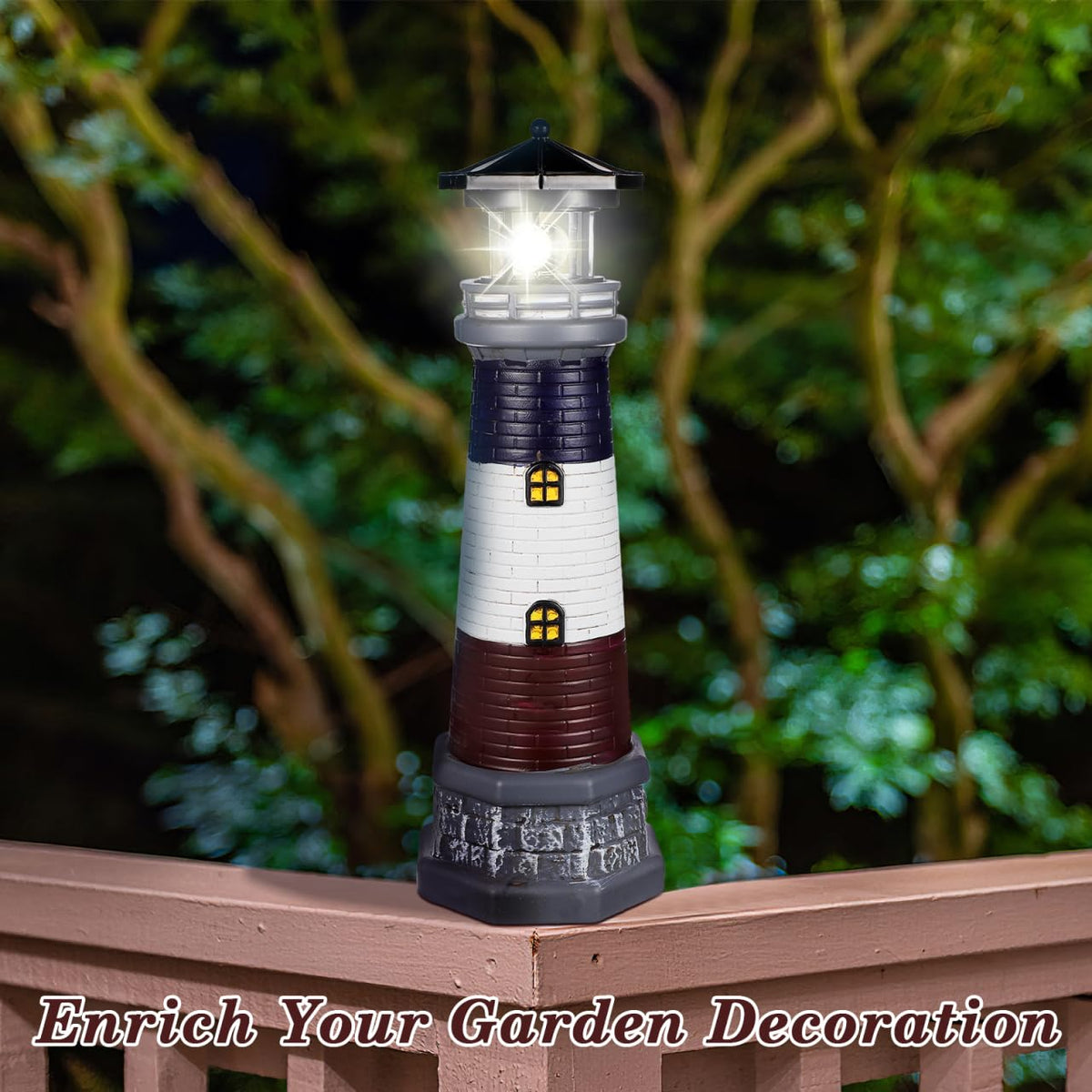 Solar Lighthouse Outdoor Statue E280