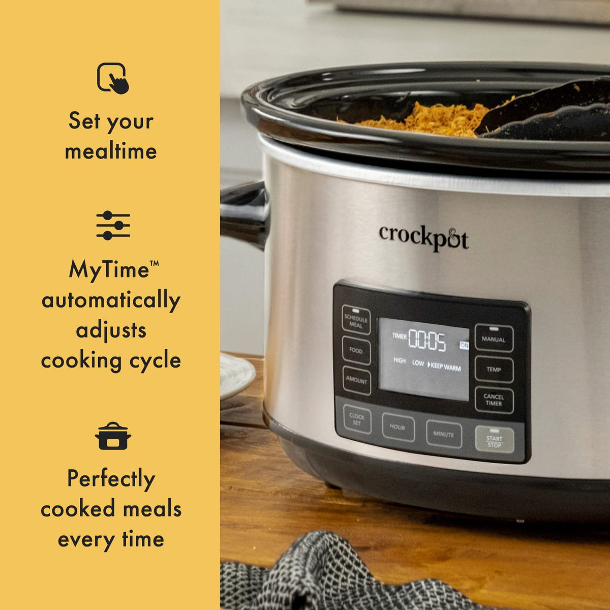 7-Quart Programmable Slow Cooker with Locking Lid V83037