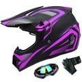 Adult Off-Road ATV Motocross Helmets with Goggles Gloves Z885