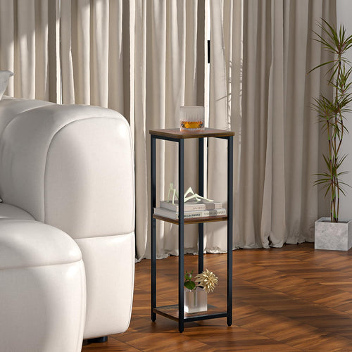 10" Wide Square 3-Tier Drink Table with Adjustable Feet H660697