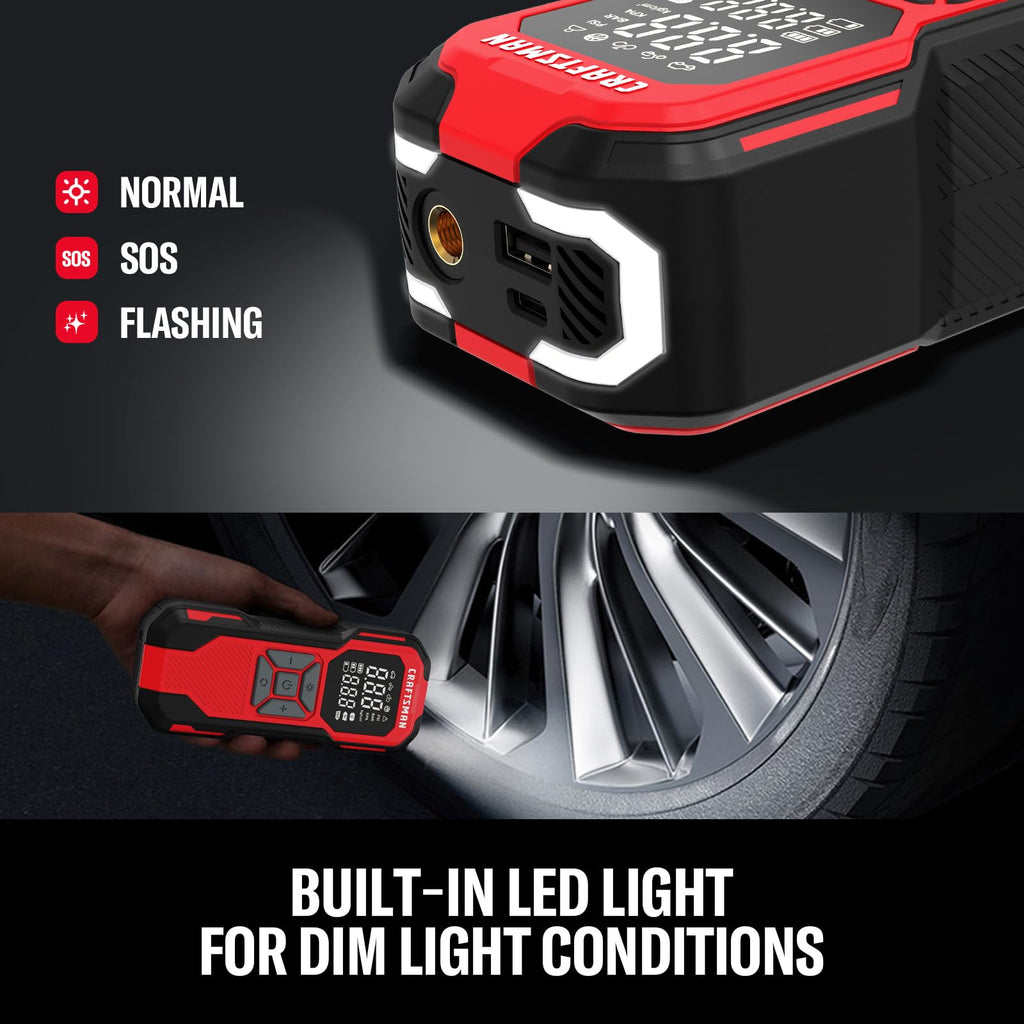 Cordless Portable Air Compressor with Digital Tire Pressure Gauge U59231