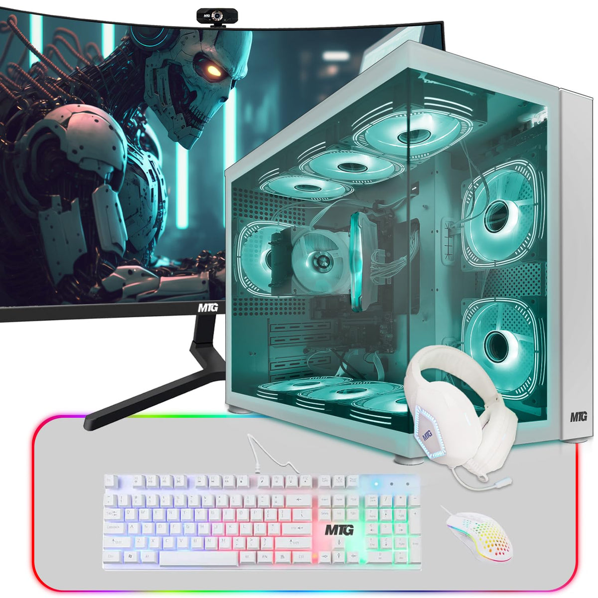 Gaming Tower PC, i5 8th Gen, 16GB RAM, 1TB Nvme E9382