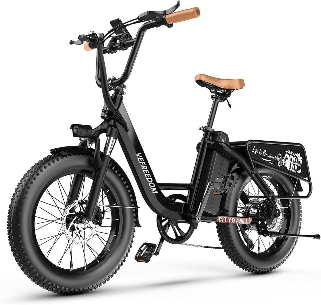 Electric Bike with 1500W Motor 48V 20Ah Battery 20" Fat Tire 7-Speed T6334