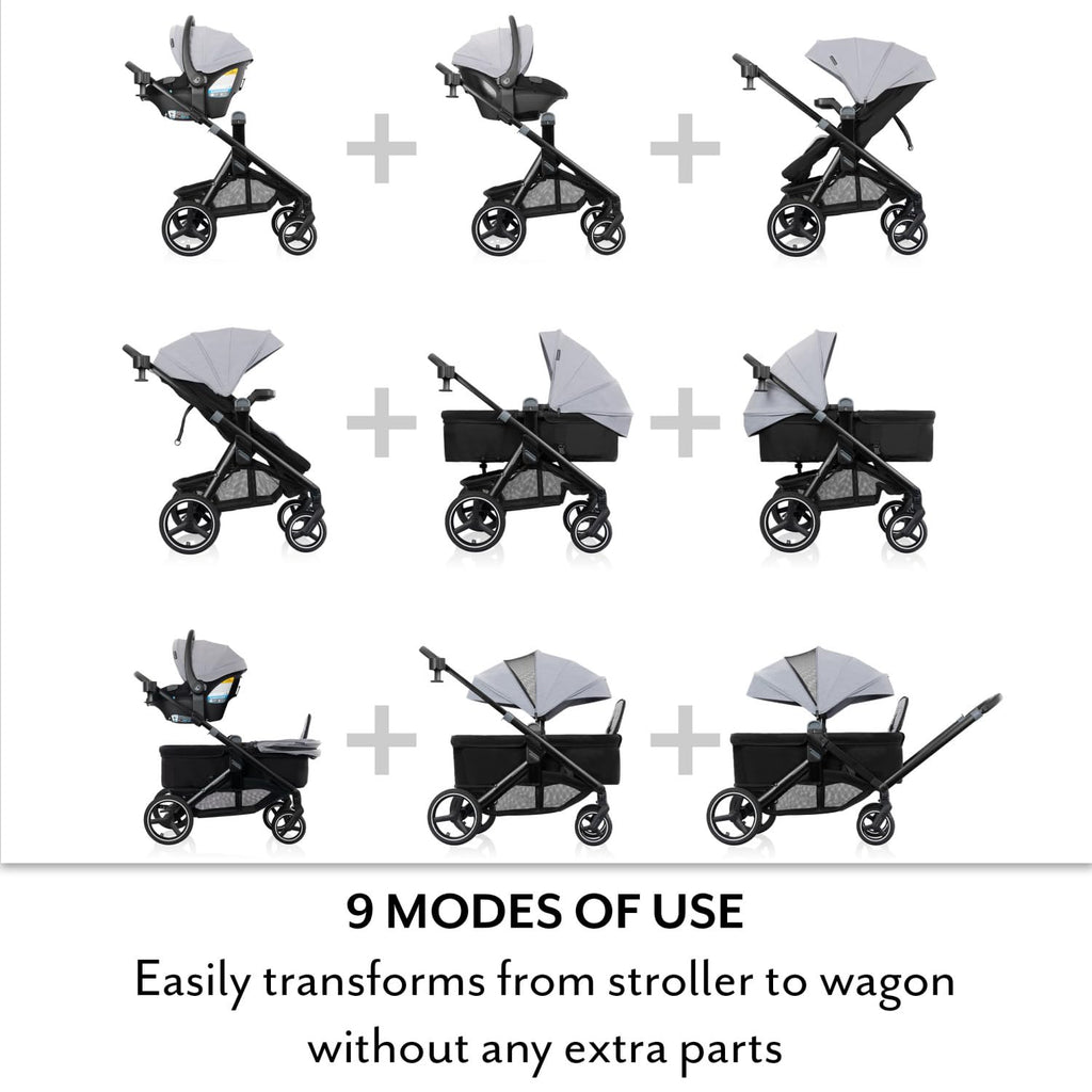 Stroller to Wagon Travel System with Car Seat S603559