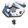 Blue 5-Person Floating with Electric Air Pump F199