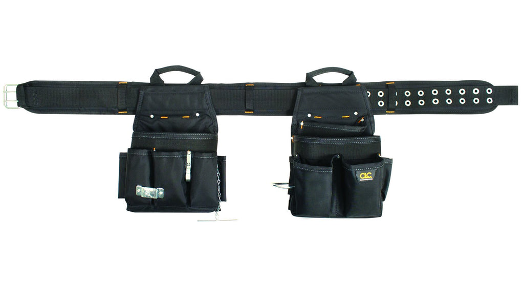 3 Piece 20 Pocket Black Tool Belt W450
