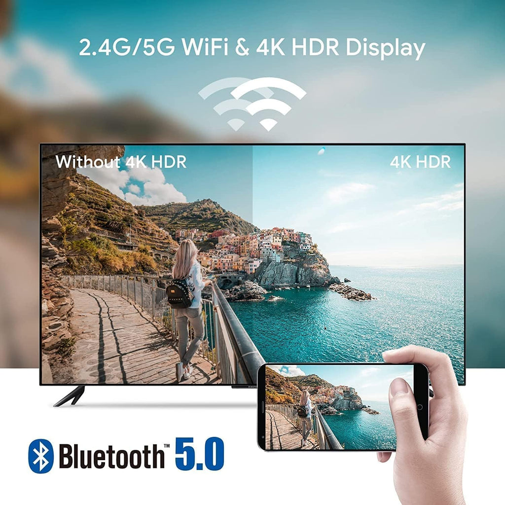 4K Android TV Stick Voice Remote Bluetooth Dual Band WiFi USB-C Y497