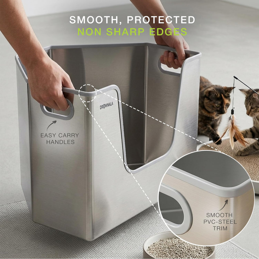 Stainless Steel Cat Litter Box W282