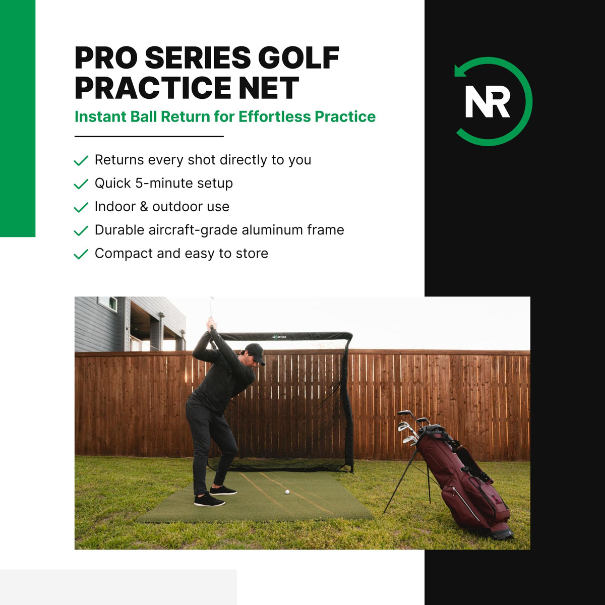7x7 ft to 8x7.5 ft Golf Net K5781