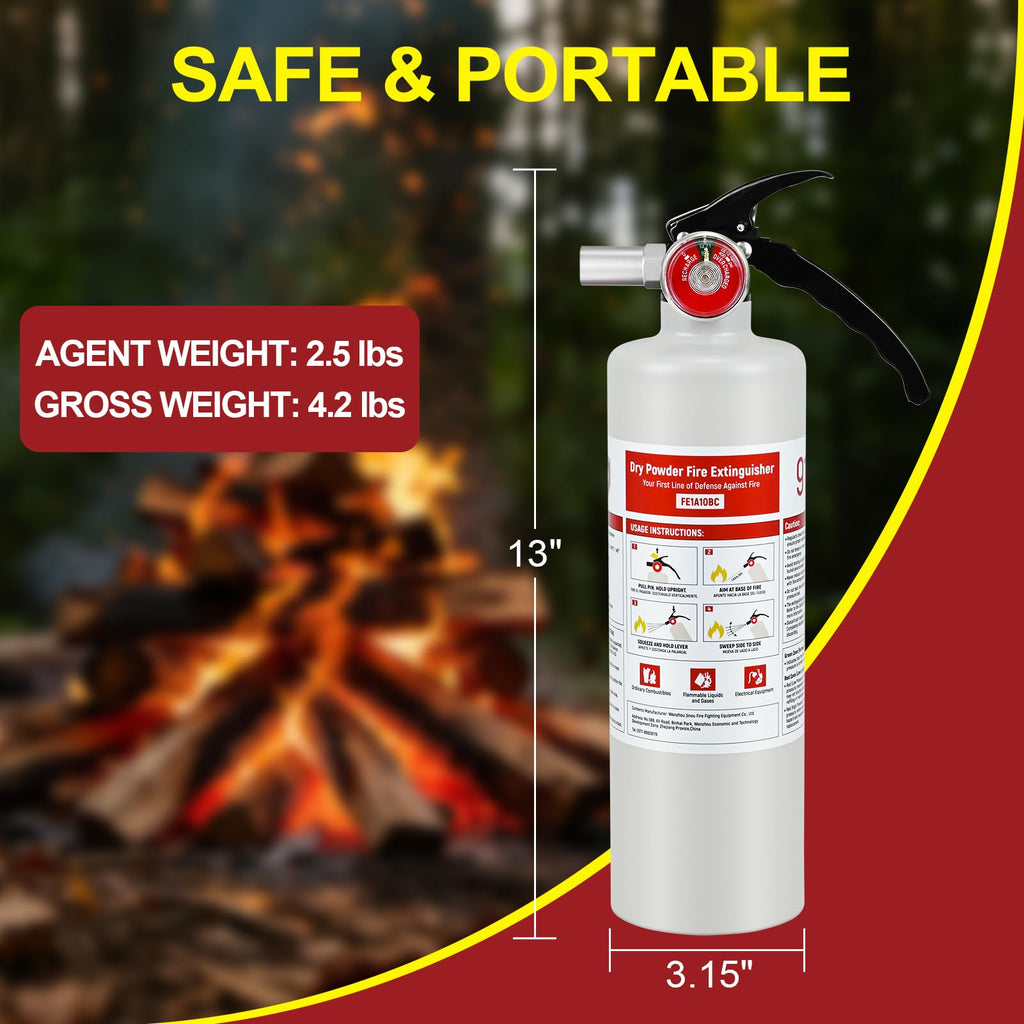 2 Pack 2.5lb ABC Fire Extinguishers L30464