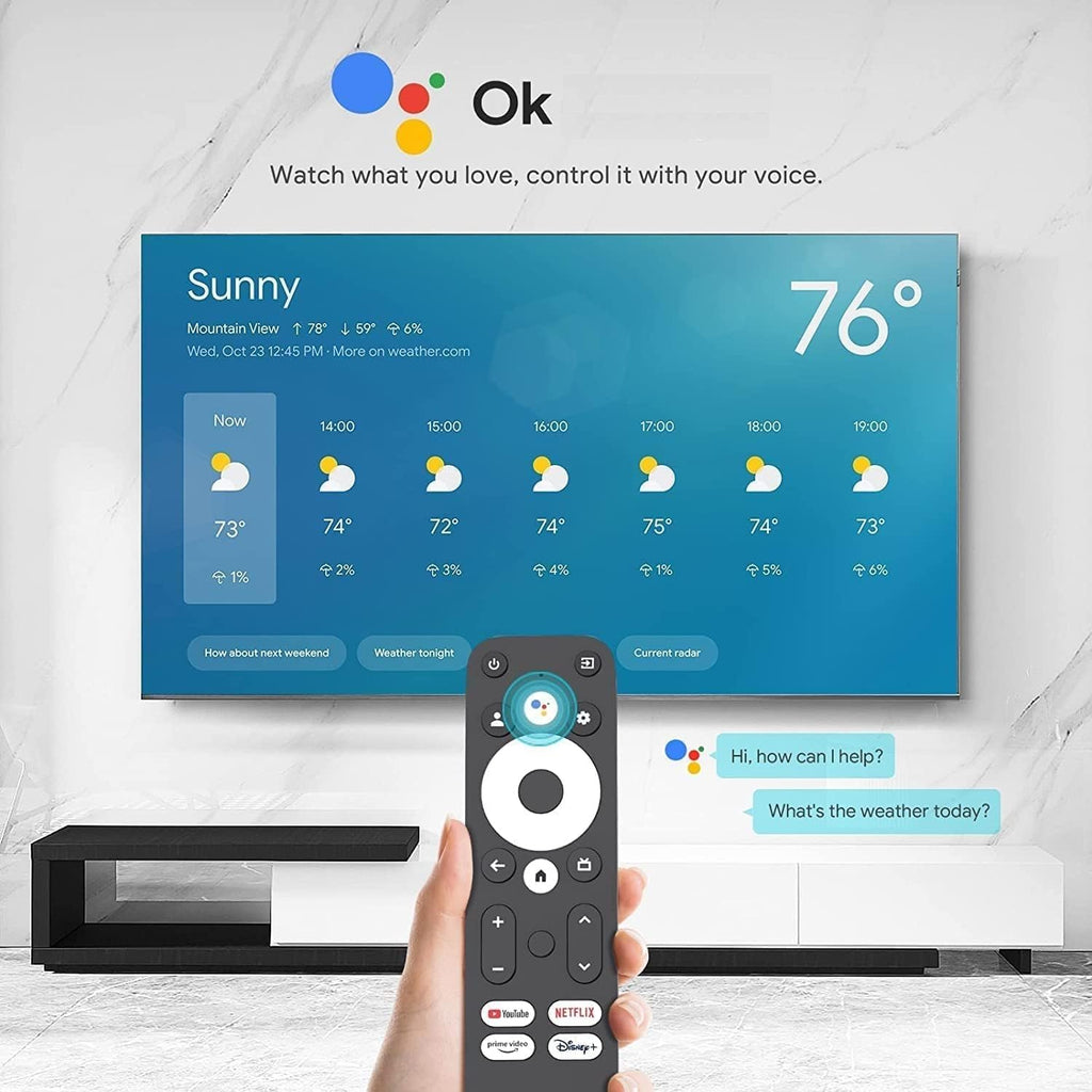 4K Android TV Stick Voice Remote Bluetooth Dual Band WiFi USB-C Y497