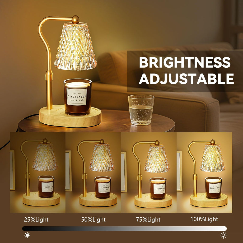 Candle Warmer Lamp with Timer Dimmer, Height Adjustable Wax Melt Warmer for Jar Candles T451284
