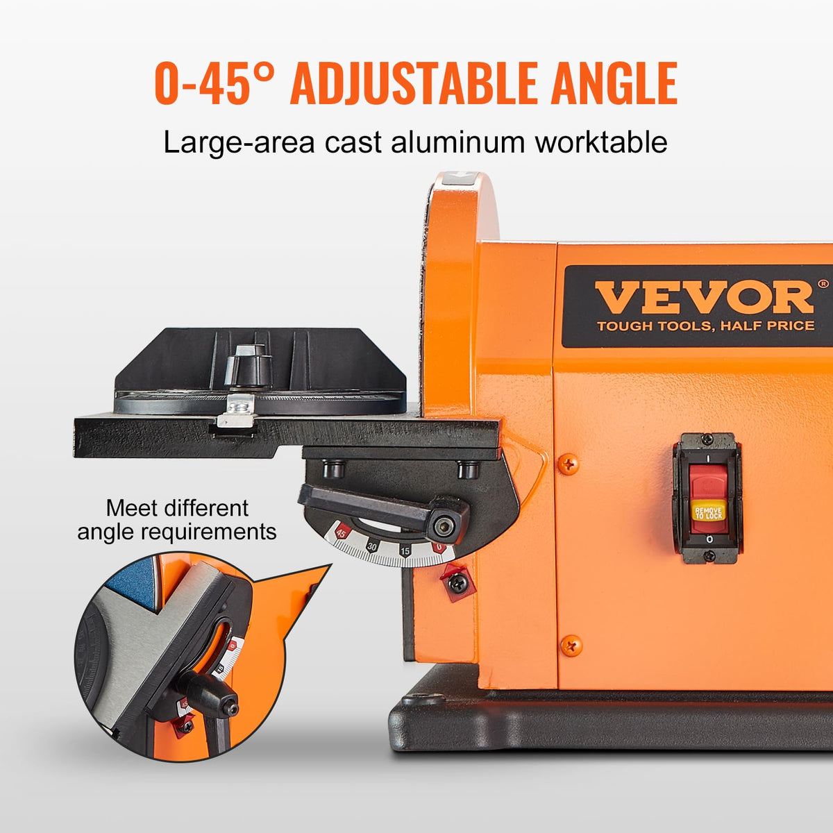 8" Disc and 4" x 36" Belt Sander with 5A Induction Motor T99753