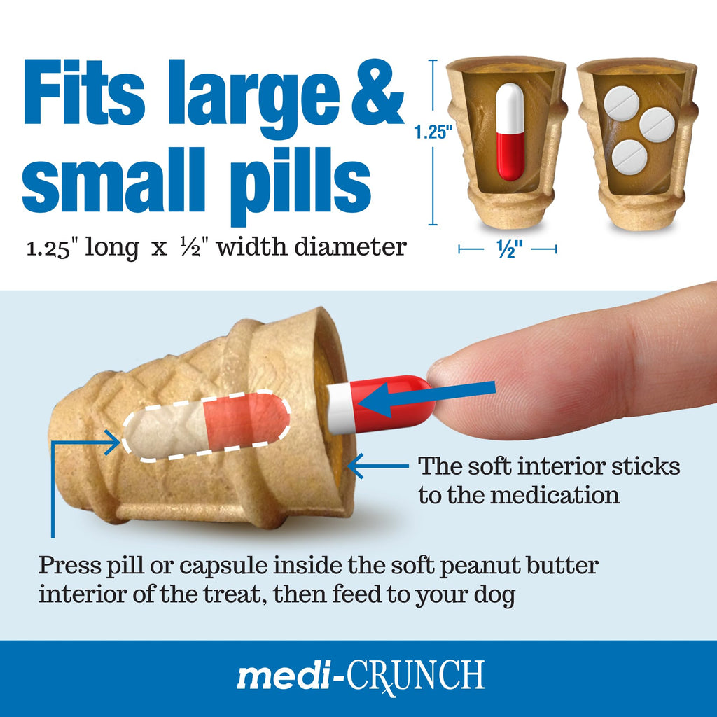 Peanut Butter Dog Pill Treats 90 Count Z89464
