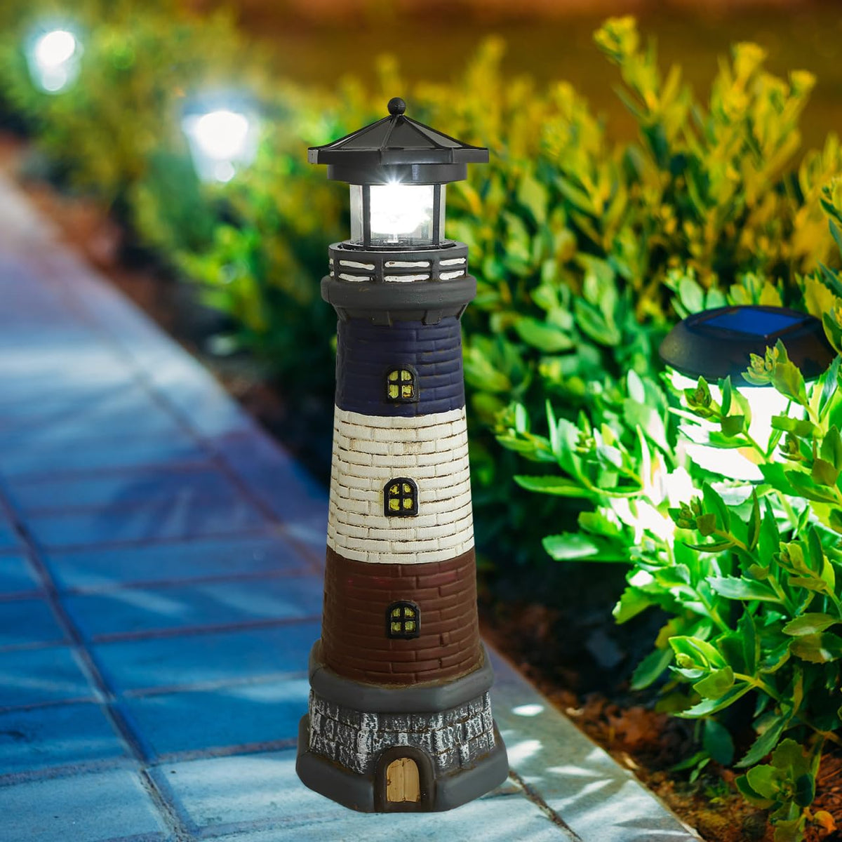 Solar Lighthouse Outdoor Statue E280