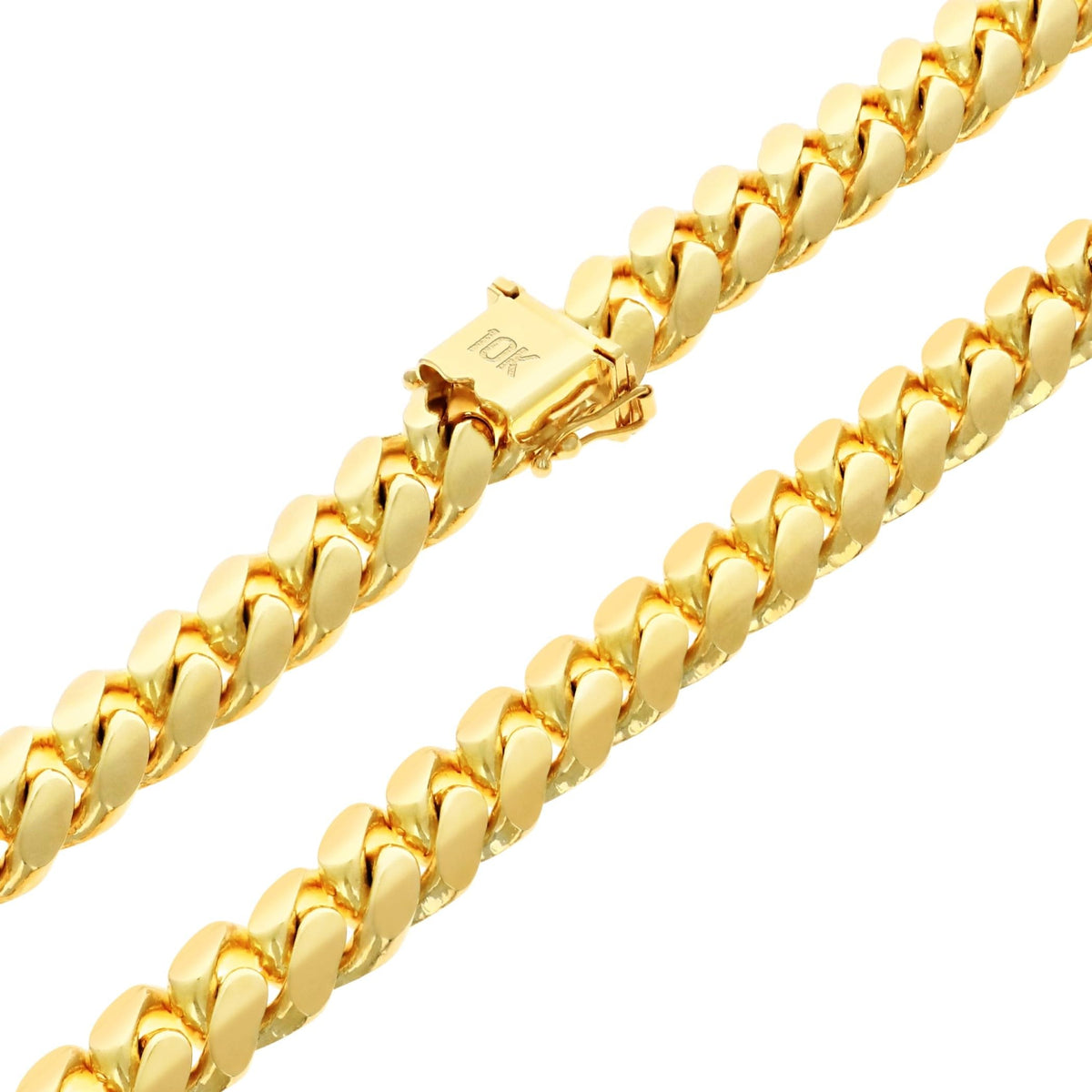 10k Yellow Gold Cuban Link Chain Necklace P87497