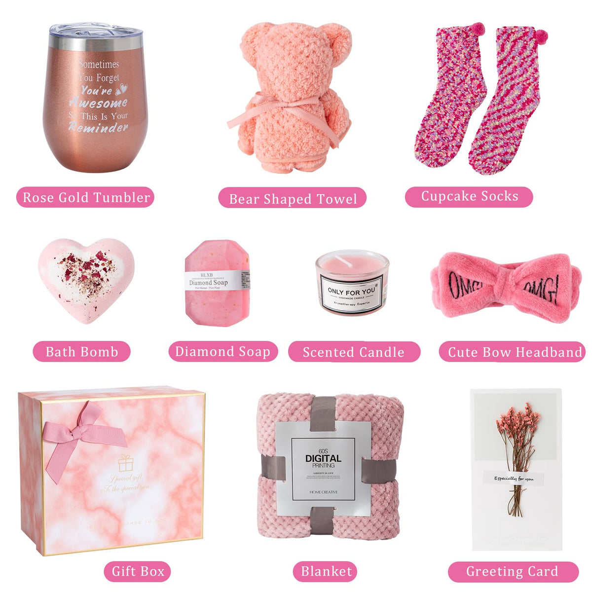 Self Care Gift Set with Blanket N280