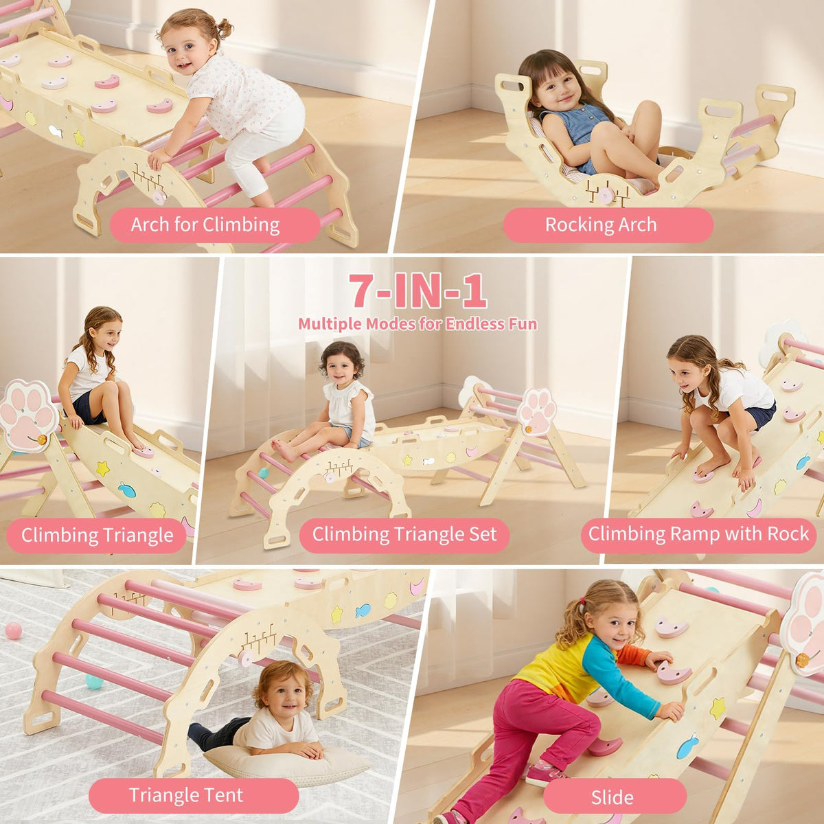 7-in-1 Triangle Climbing Set E649