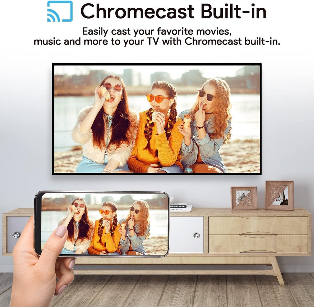 4K Android TV Stick Voice Remote Bluetooth Dual Band WiFi USB-C Y497