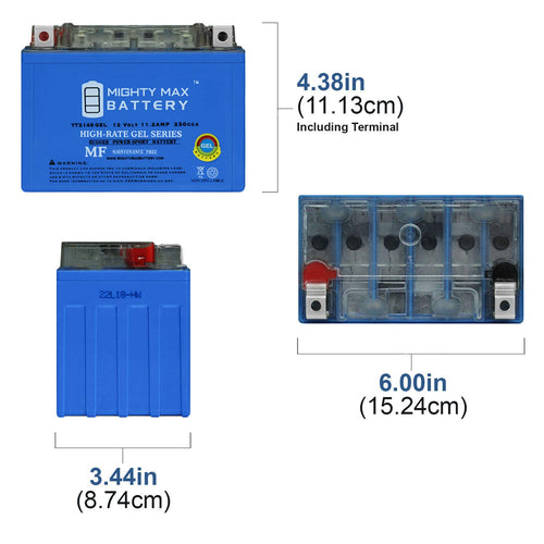 12V 11.2AH 230CCA GEL Replacement Battery B188