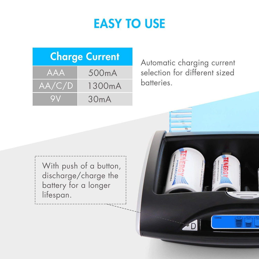 8 Pack NiMH Rechargeable Battery Combo K931