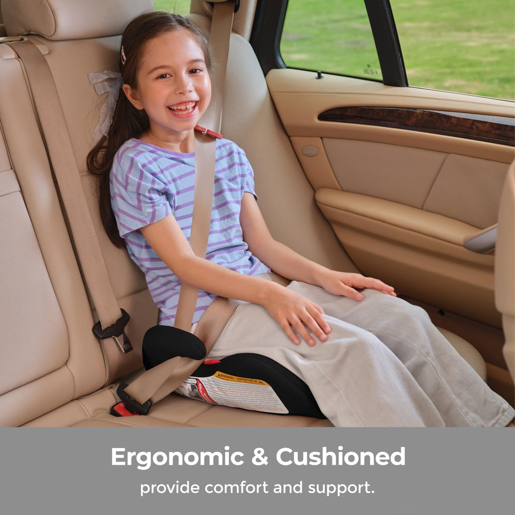 Black Backless Booster Car Seat, Pack of 2 J913682