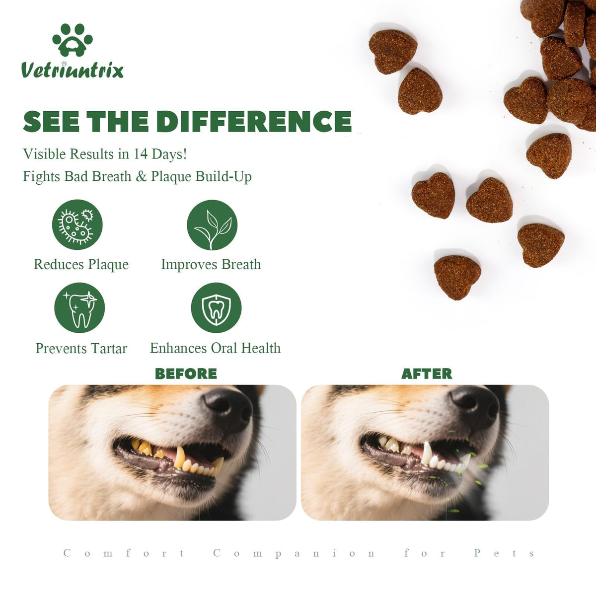 Dog Dental Chews with Natural Enzymes V8673