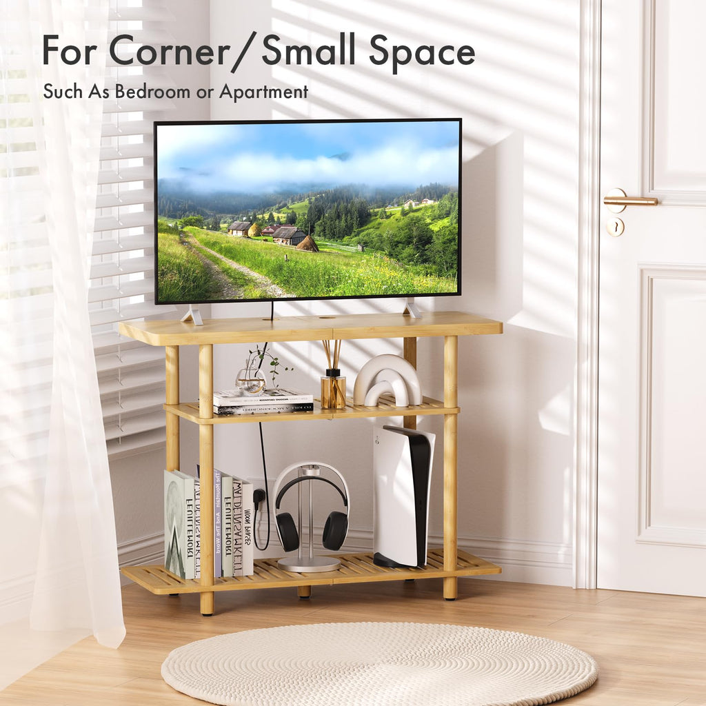 Bamboo 3-Tier TV Stand for up to 32 Inch B661