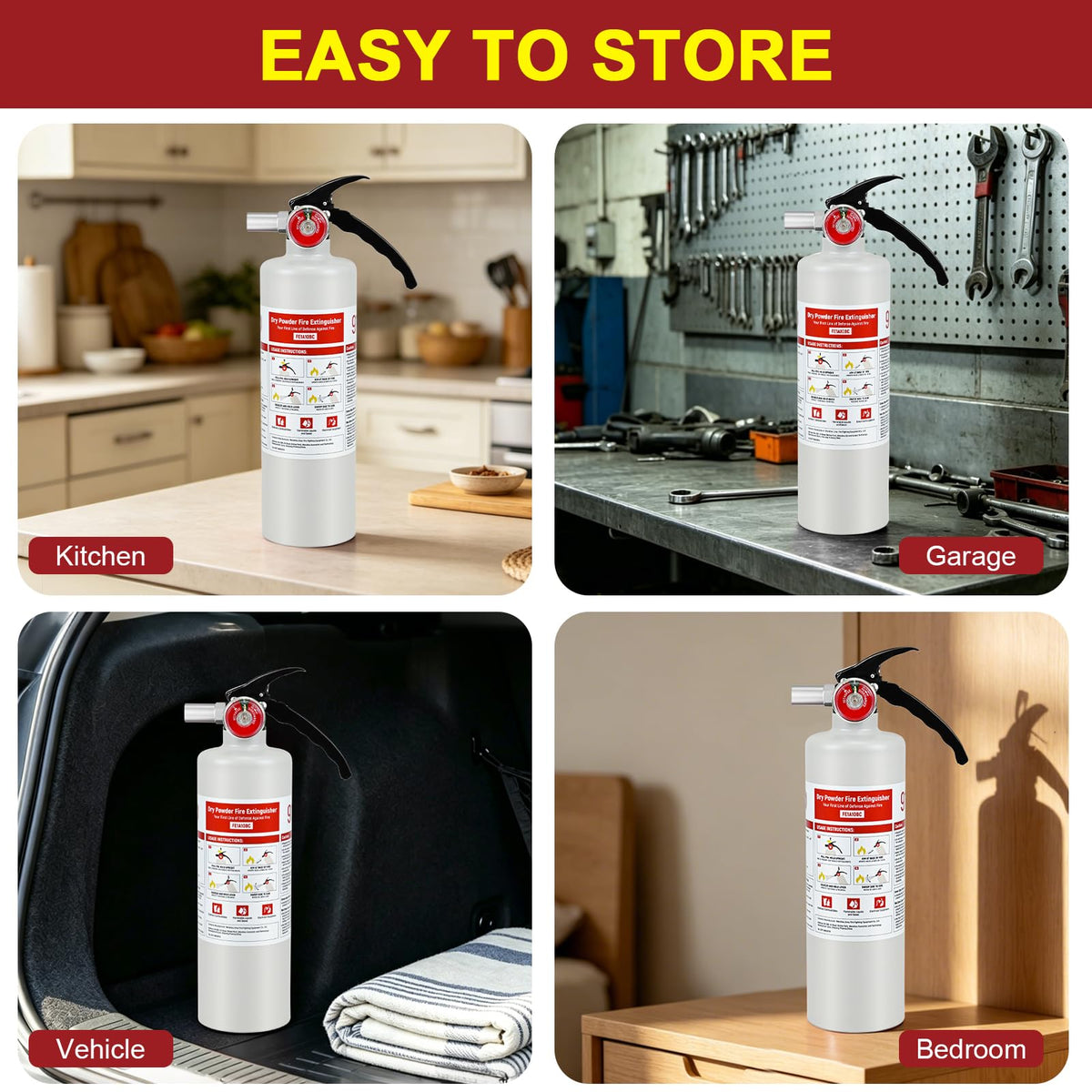 2 Pack 2.5lb ABC Fire Extinguishers L30464