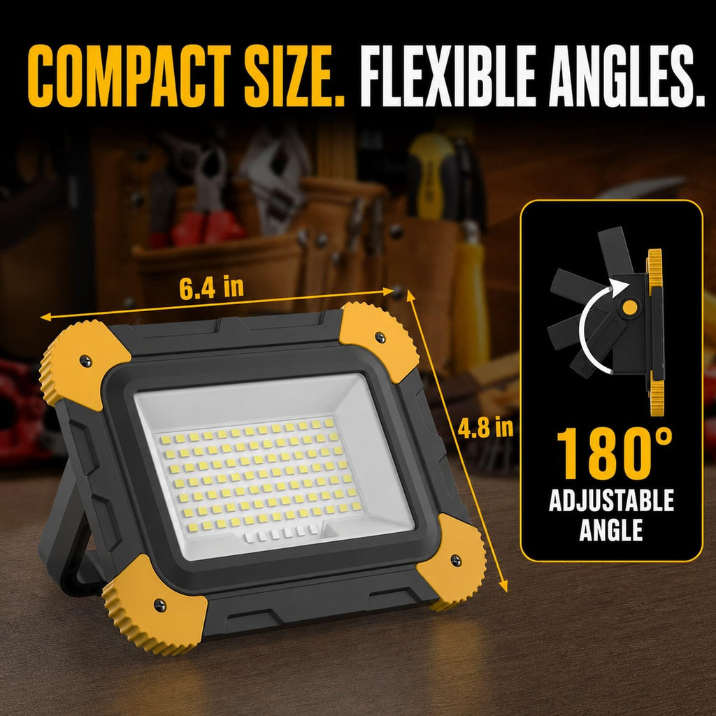 2-Pack Magnetic LED Work Lights USB Rechargeable 40W E25931
