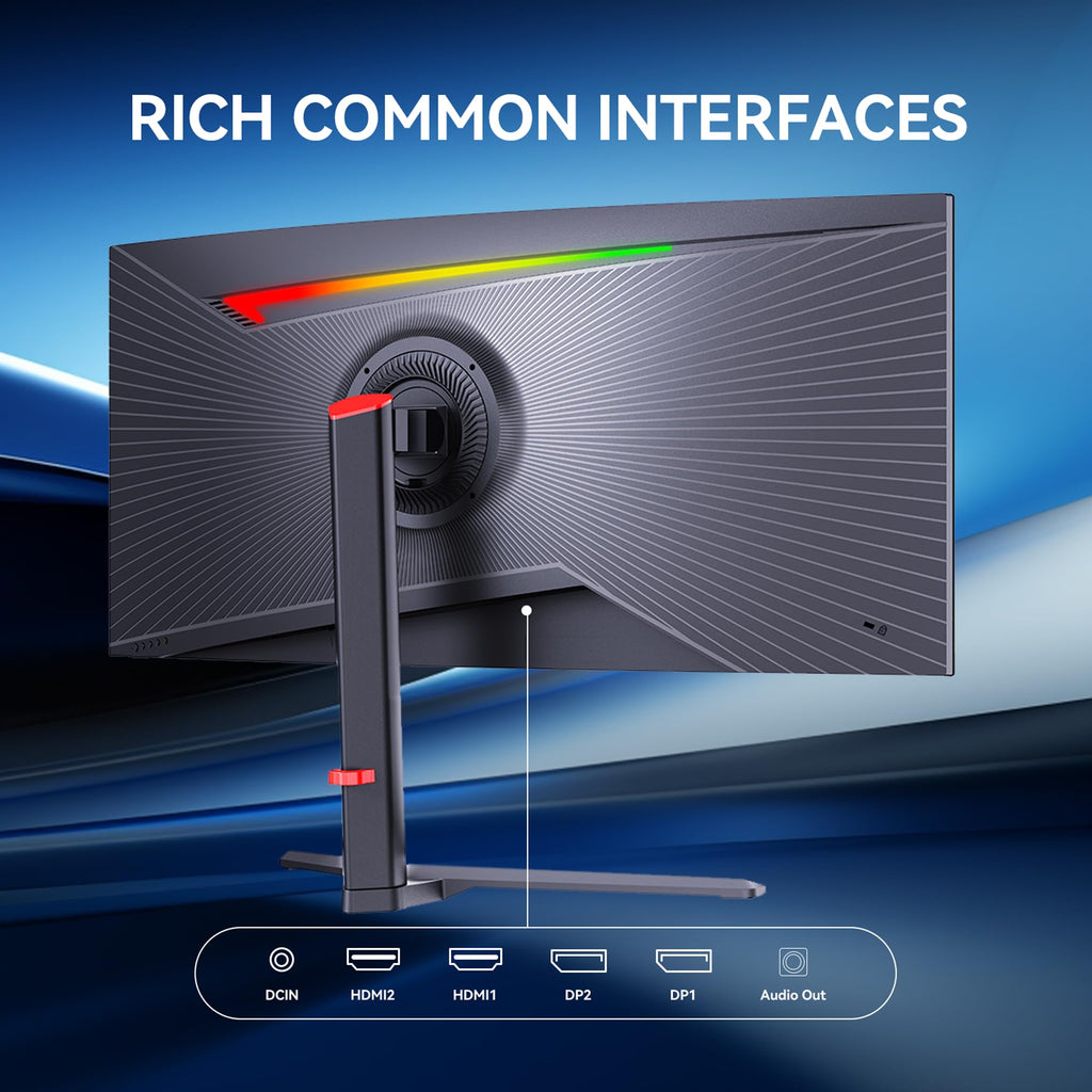 34 Inch Curved Ultrawide Gaming Monitor 21:9 WQHD 165Hz X67287