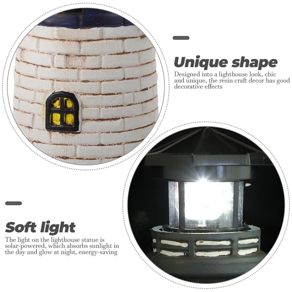 Solar Lighthouse Outdoor Statue E280