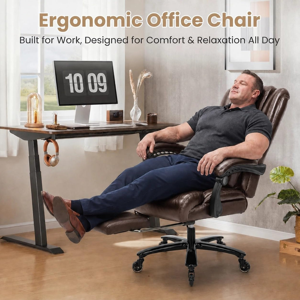 Big and Tall Office Chair with Footrest R515804
