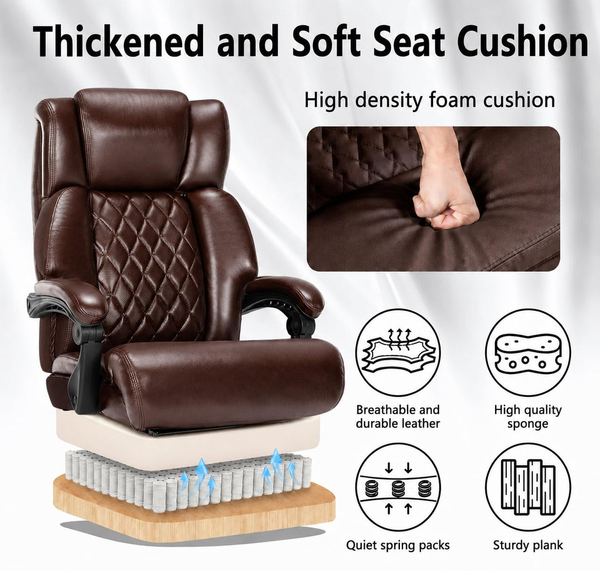 Big and Tall Office Chair with Footrest R515804