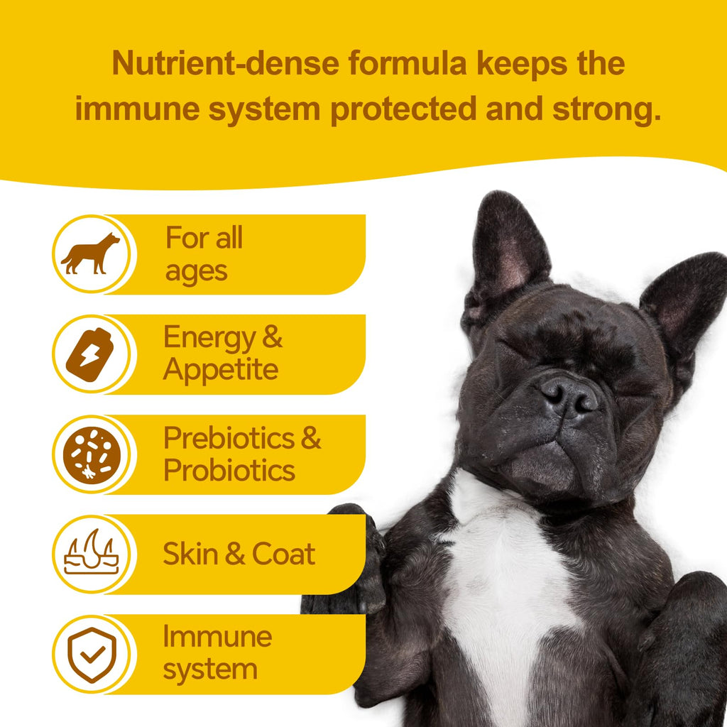 High-Calorie Dog Weight Gainer Gel with Salmon Oil, Probiotics, Vitamins & Electrolytes W73232