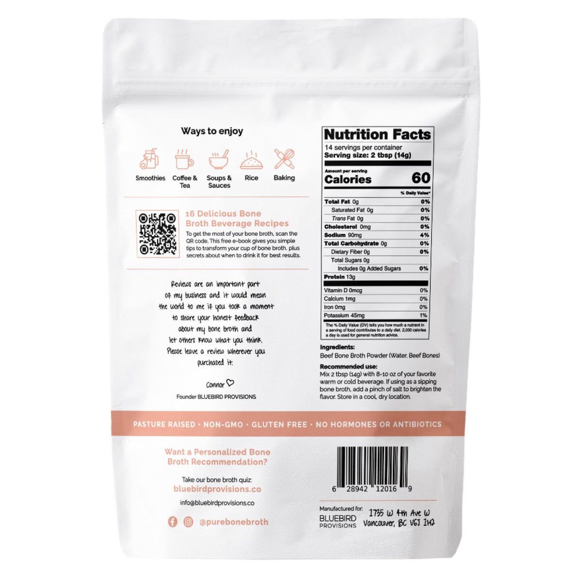 Beef Bone Broth Protein Powder M374